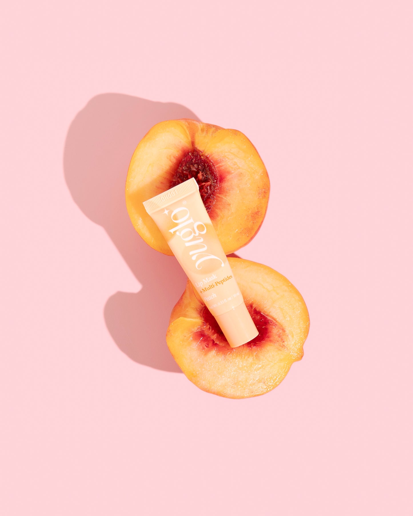 Yuglo Lip Mask + Multi-Peptide tube + two slices of peaches